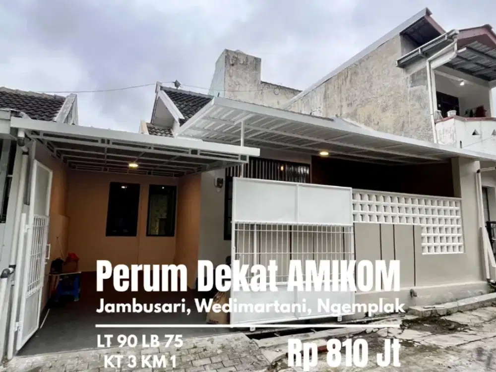 Rumah murah perumahan jambusari dekat Amikom UPN Jogjabay