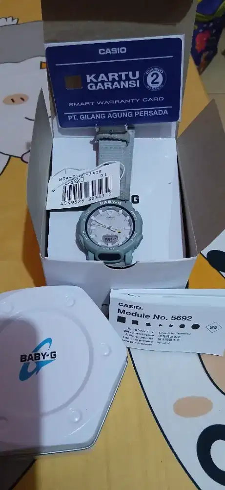 jam tangan wanita/laki-laki BABY G warna biru