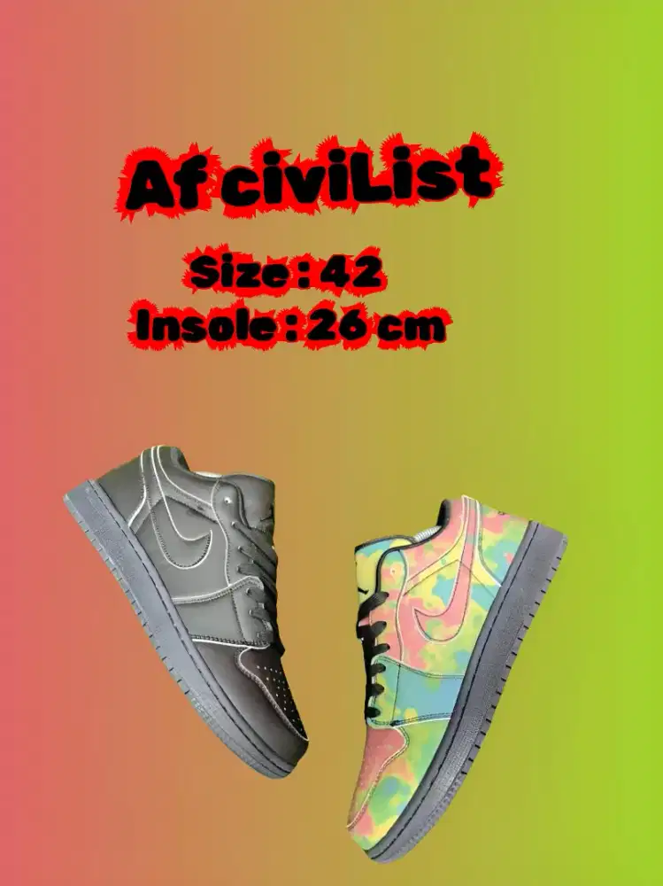 Sepatu sneakers casual 4ef civilist size 41 insole 26cm