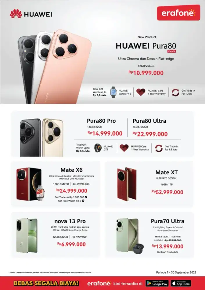 Cicilan huawei pura 80