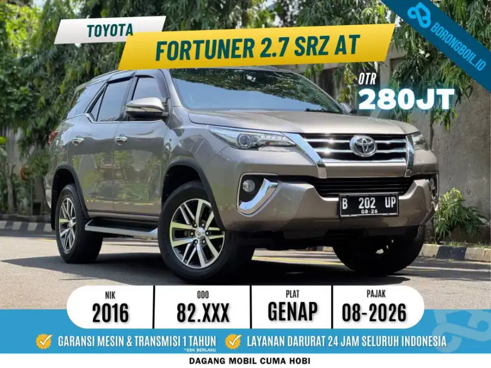 Fortuner SRZ AT 2016 Coklat Metalik