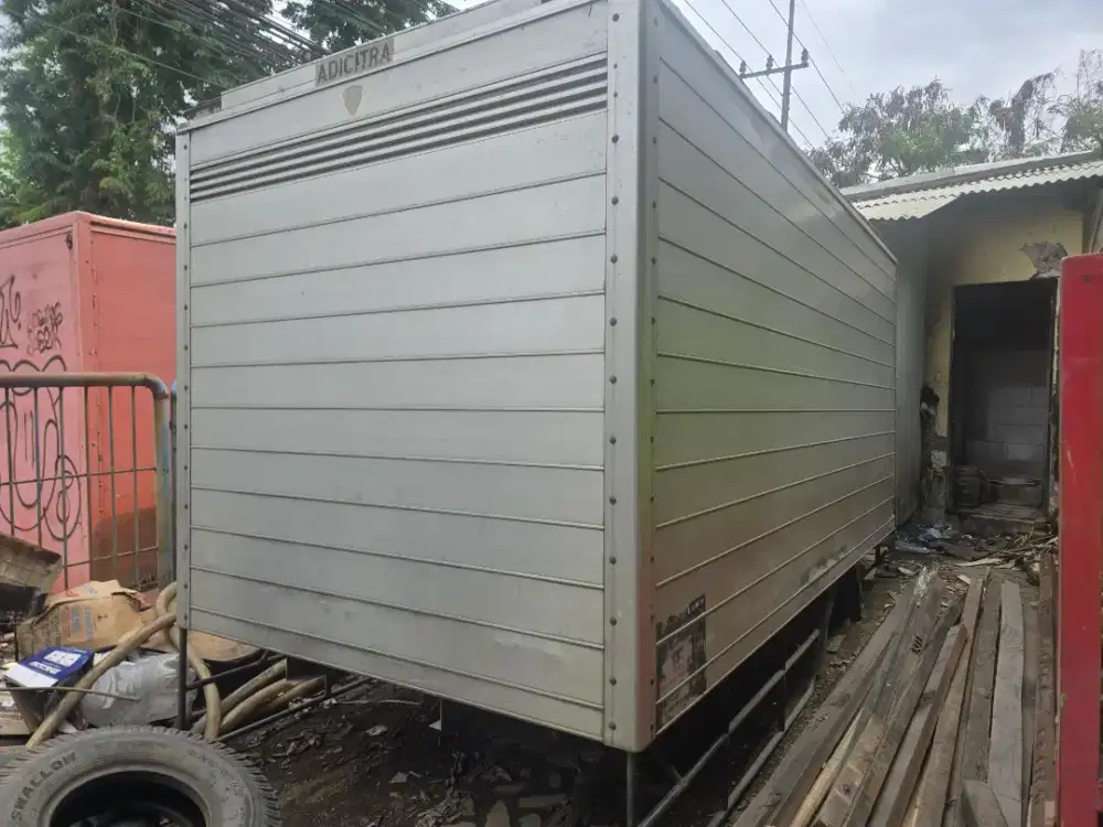 Box Aluminium Shot ex Ban dobel Bekas Canter Mitsubishi