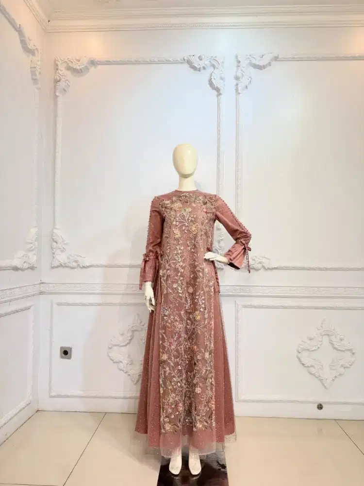 Gamis pesta/gamis lamaran/kondangan/ gamis mewah