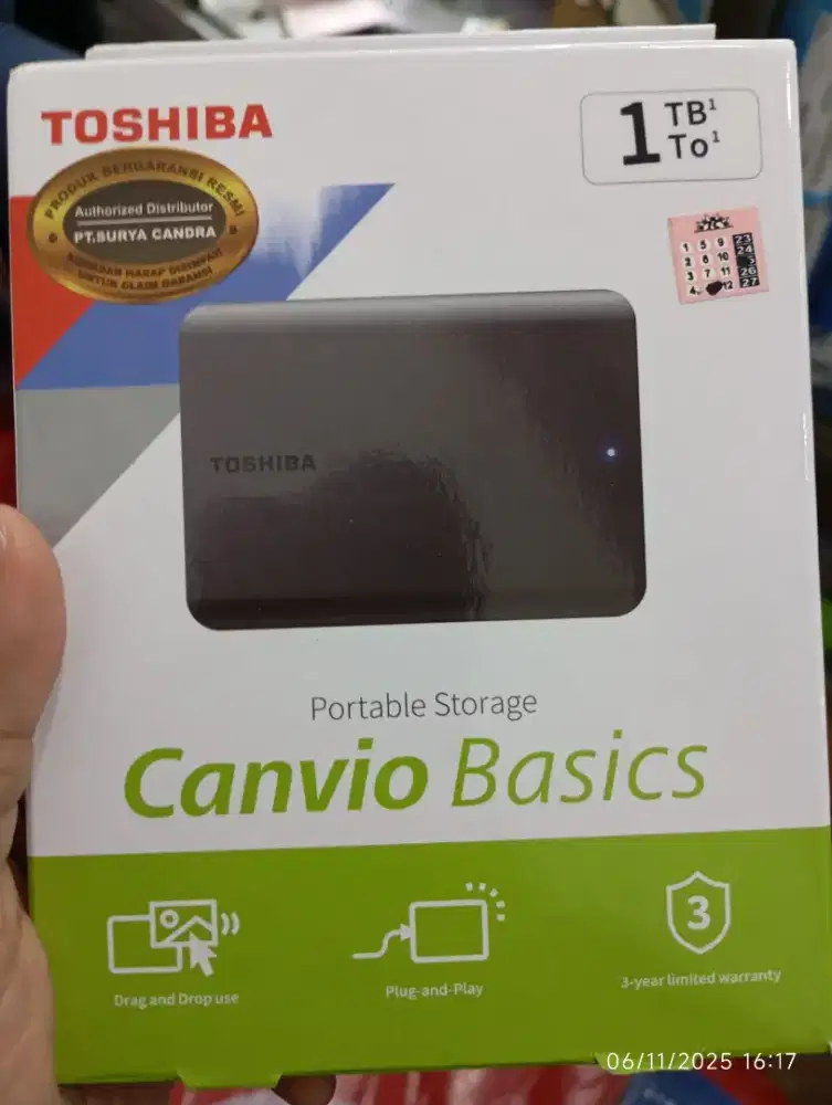 HDD external Toshiba 1tb