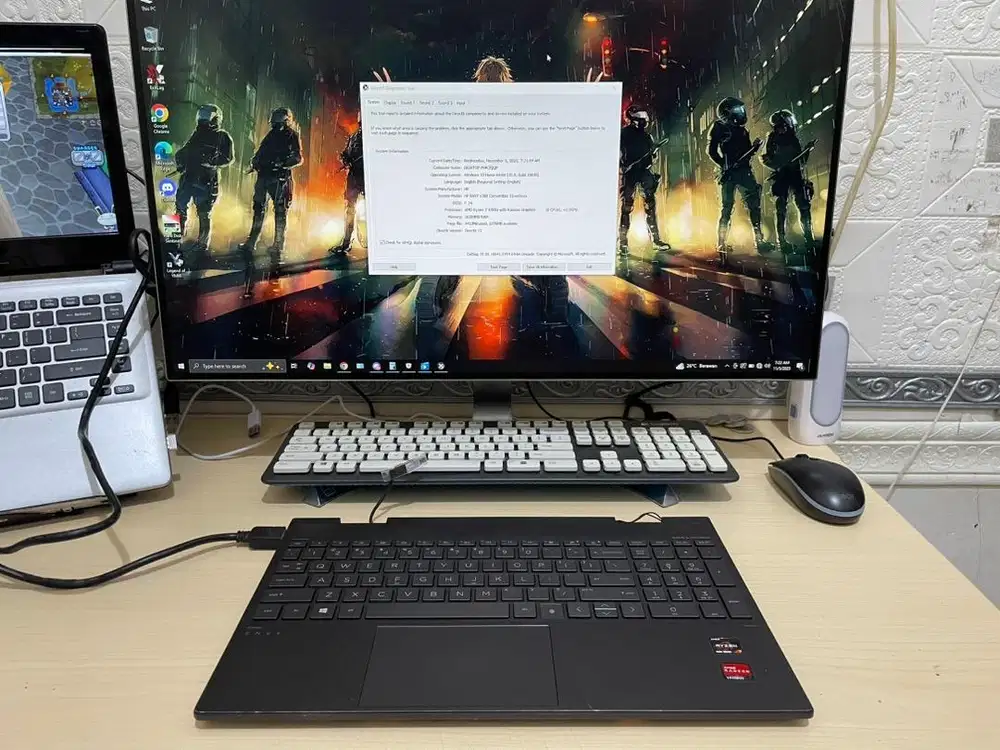 Laptop HP Envy X360-15 Tanpa LCD/Atas AMD Ryzen 7 4700U 8GB/128GB