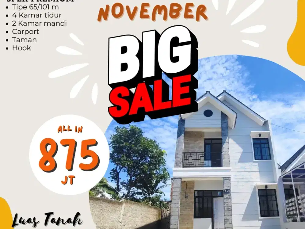 Rumah Paling Hits Sayap Permana Cimahi Utara Gratis Kanopi Gratis Biaya Legalitas