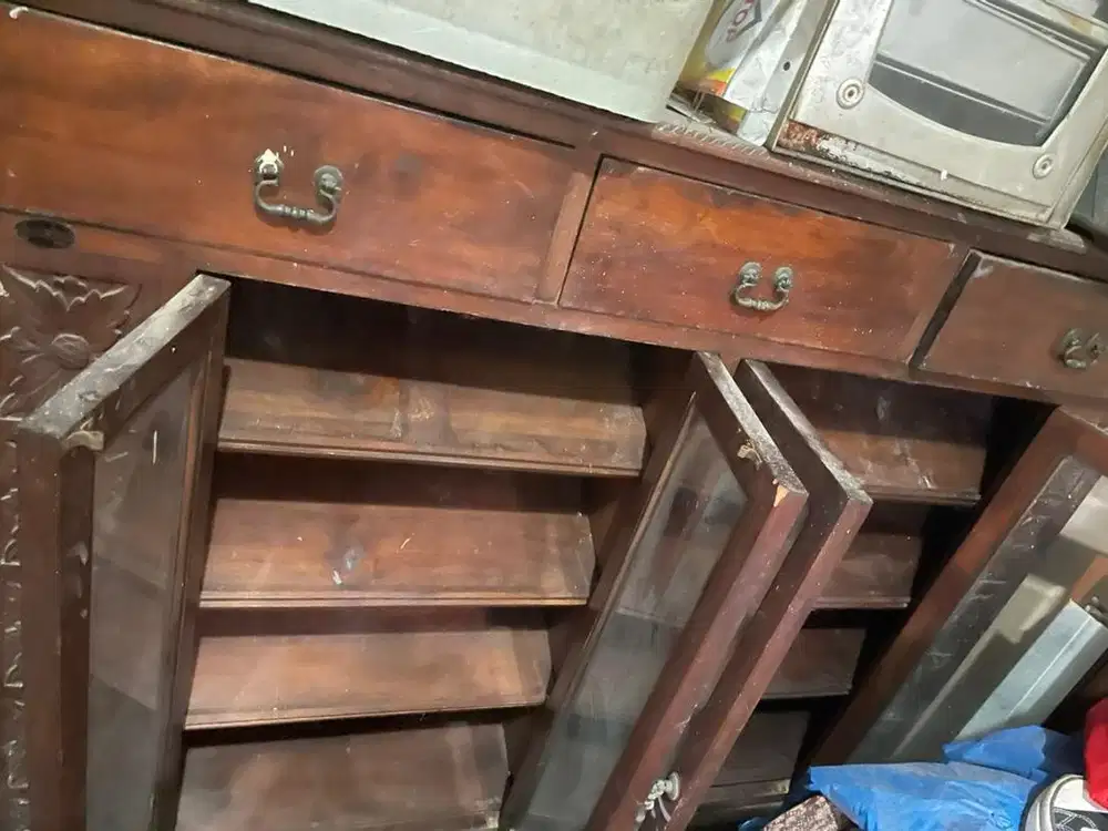 Rak sepatu kayu jati