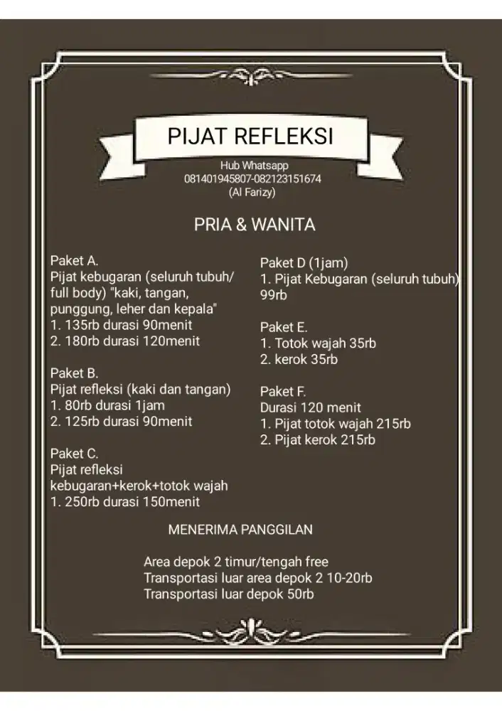 Mencari pekerjaan terapis refleksi