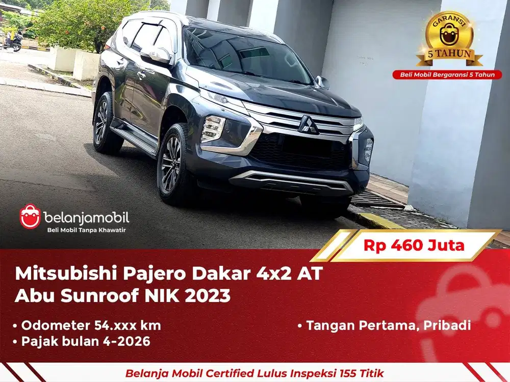 [ GARANSI 5TH ] Mitsubishi Pajero Dakar 4x2 AT Abu Sunroof 2023/2024