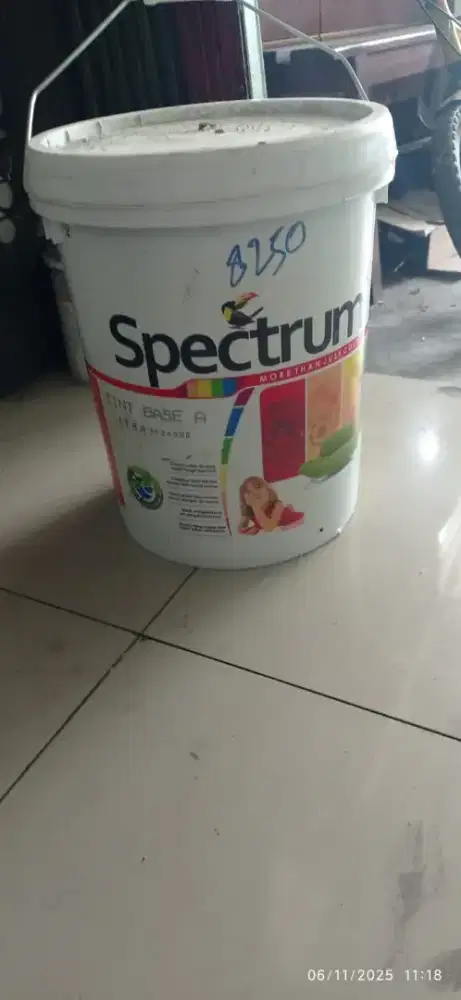 Jual cat tembok merk spectrum warna abu 25 kilo