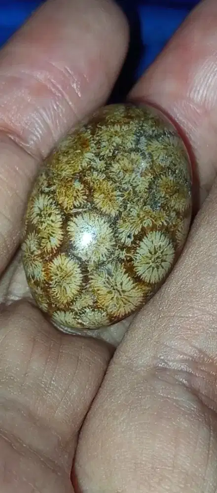 Akik batu motif Teratai