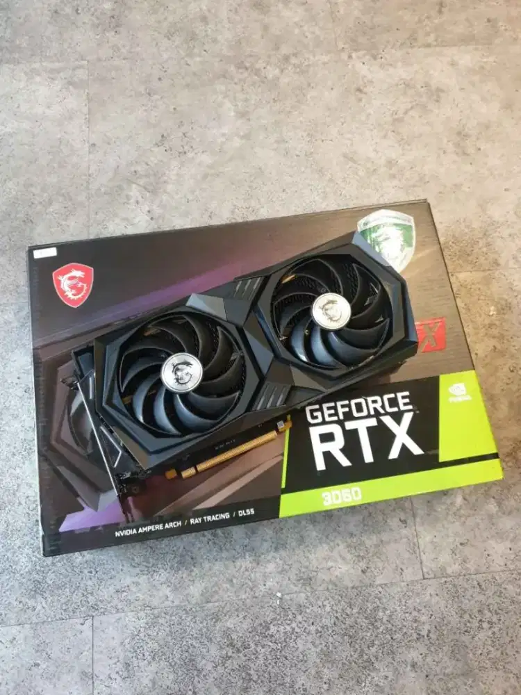 vga MSI GeForce rtx 12gb 3060 fullset no minus
