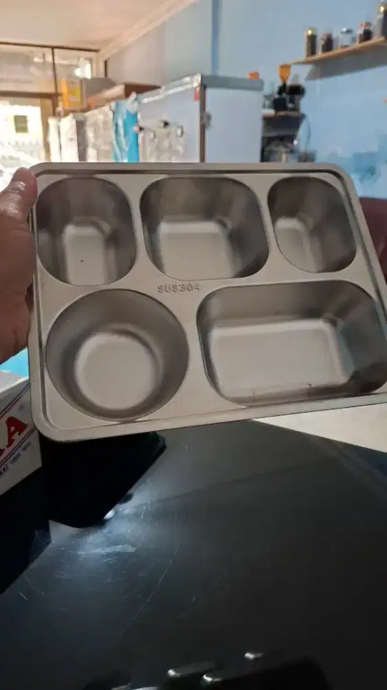 Ompreng/ Food tray 6cm Sus304