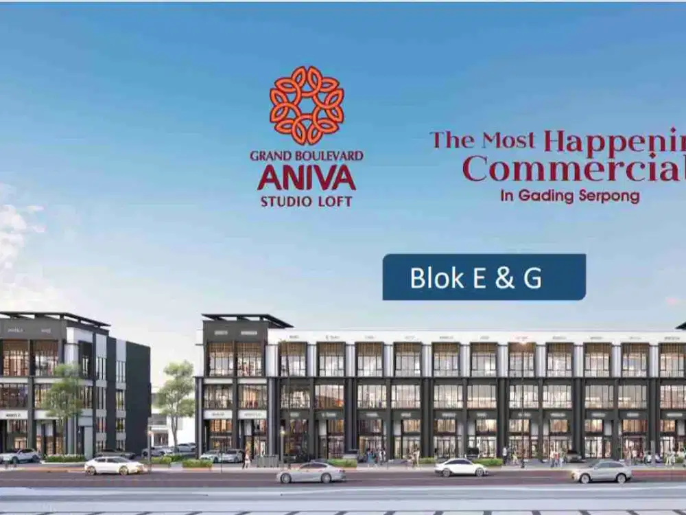 Open Unit Aniva Studio Loft Row Jalan Gede Lokasi CBD Boulevard Paramount Gading Serpong