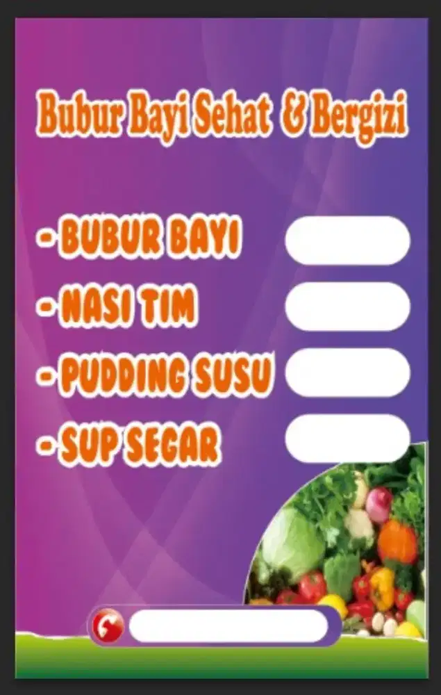 Loker bubur bayi