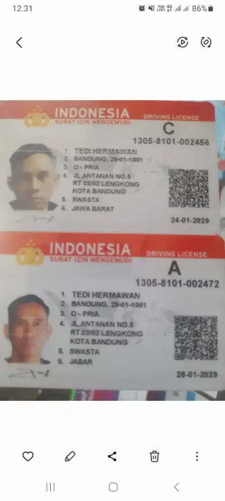 Saya lagi memcari pekerjaan kurir /drever atau jmptan.