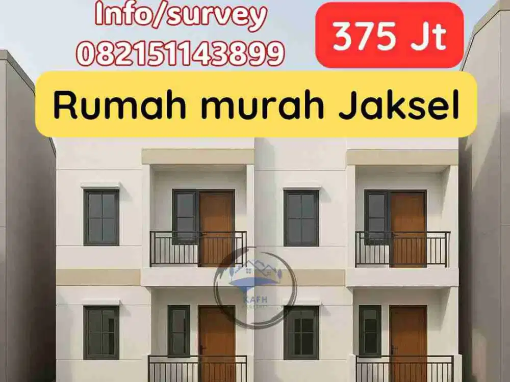 Jual Rumah Murah 2 Lantai 375 Juta di Jagakarsa Jakarta Selatan Bebas Banjir