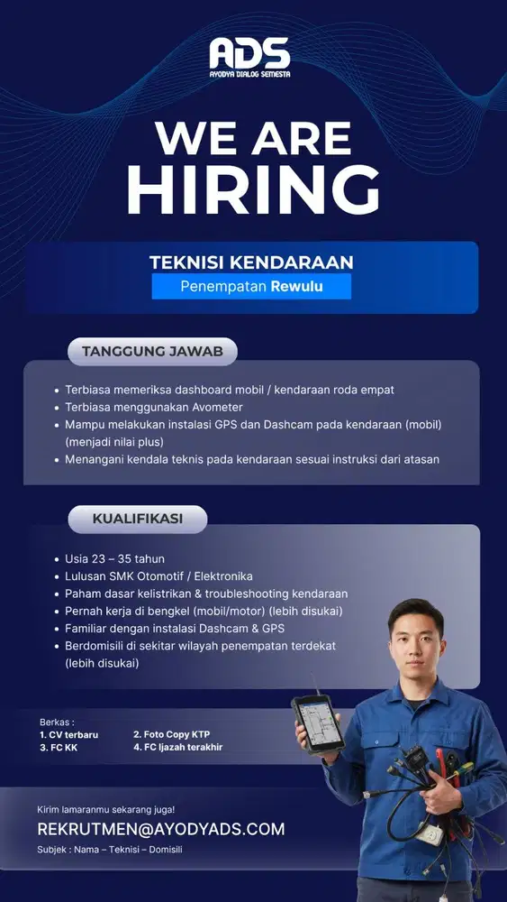 Teknisi Kendaraan (Mobil)