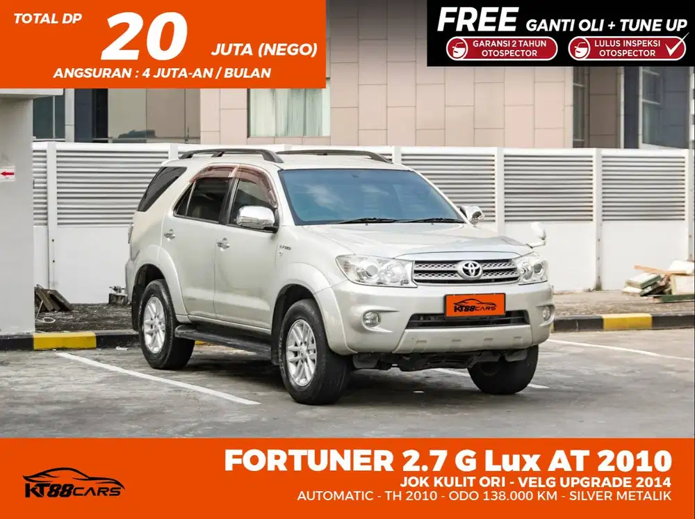 TOYOTA FORTUNER 2.7 G LUX METIC 2010