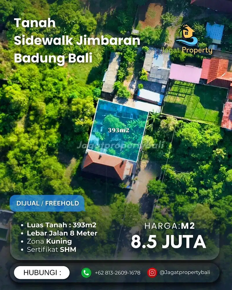 DIJUAL TANAH JIMBARAN - KUTA SELATAN BALI