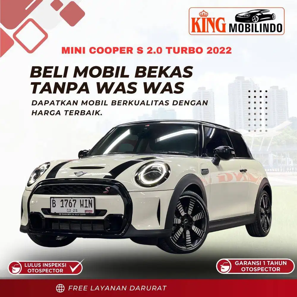 ( km 6rb ) Mini Cooper S 2.0 Turbo 2022, Garansi 1 Tahun