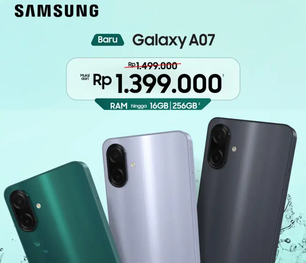 Samsung Galaxy A07 Garansi resmi Atlantis Dahsyat