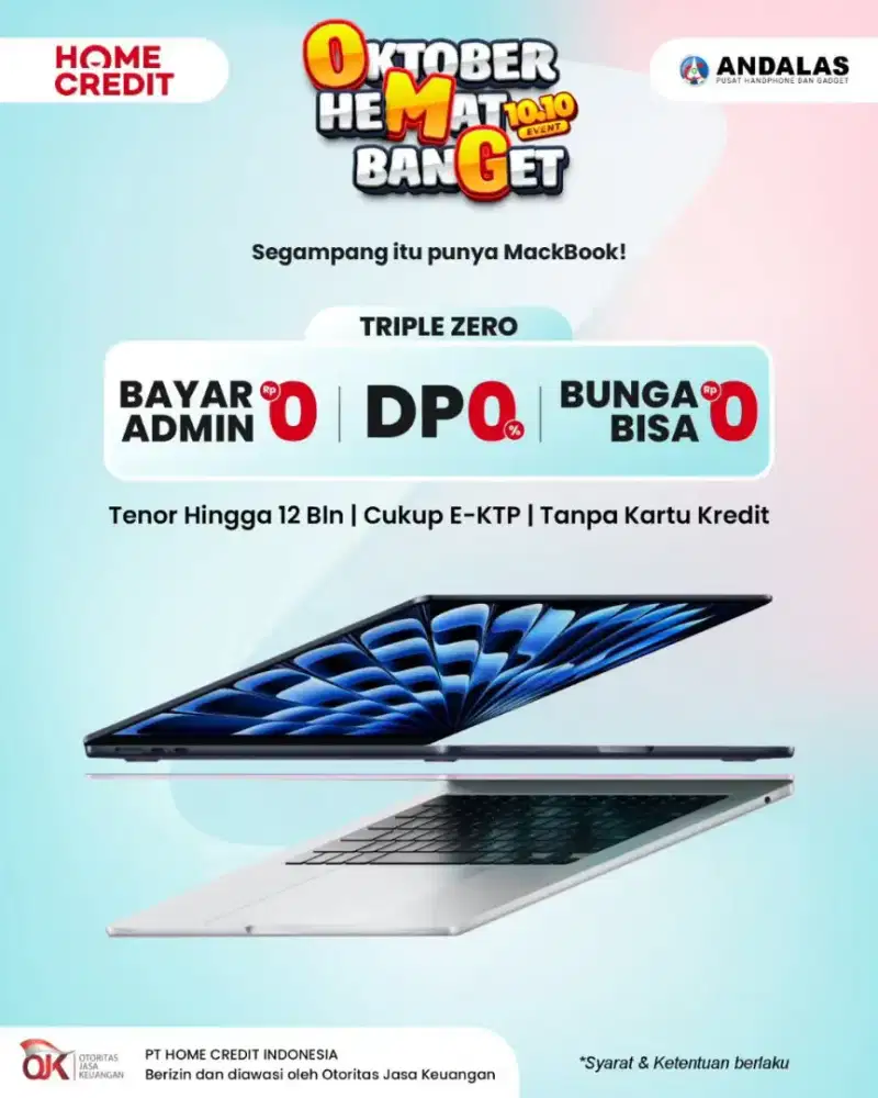 Macbook promo cicilan tripel zero