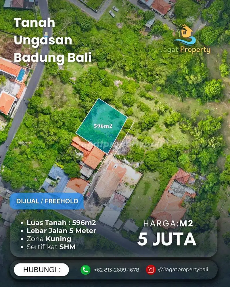 DIJUAL TANAH UNGASAN KUTA SELATAN BALI