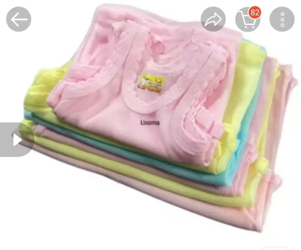 Kaos kutang usia 3-4 tahun