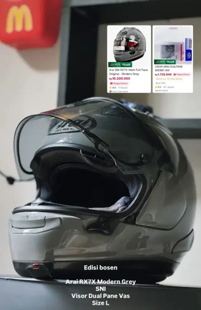 Helm Arai Rx7x modern grey