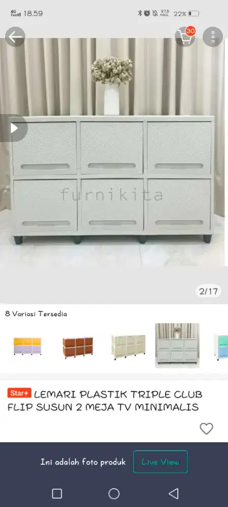 Lemari baju seperti gambar