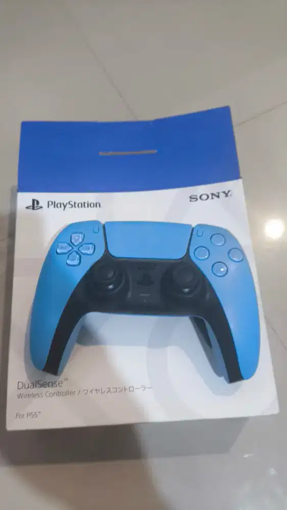 Stik dualsense ds5 ps5 ori biru + box