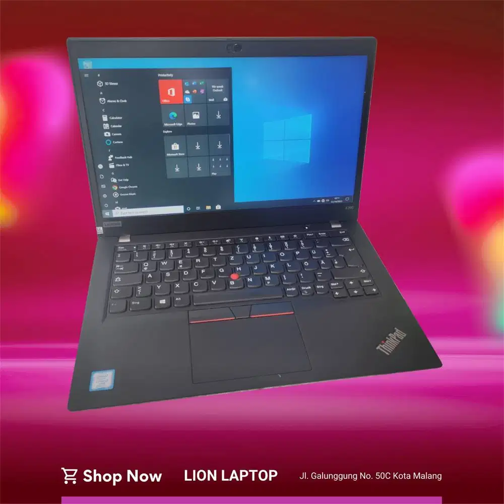 RAM 16GB SSD 256GB Core i5 Gen 8 Slim Lenovo Thinkpad X390 [06|11]