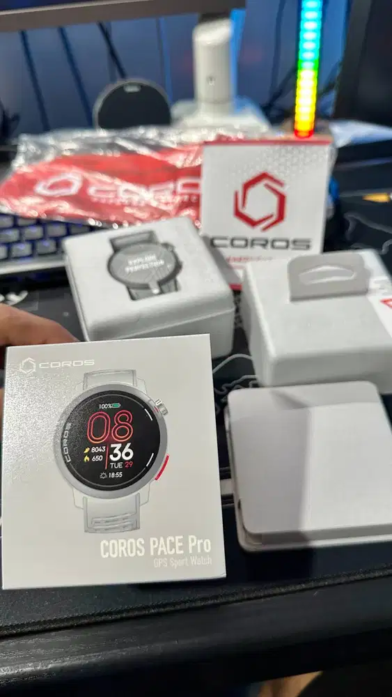 COROS Pace PRO Grey - Masih Garansi 2 Tahun + Bonus Nylon Strap Coros