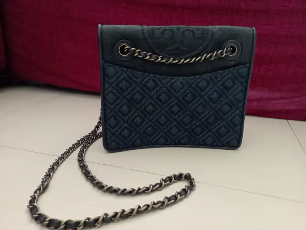 Tas Tory Burch Fleming Quilted Crossbody Bag