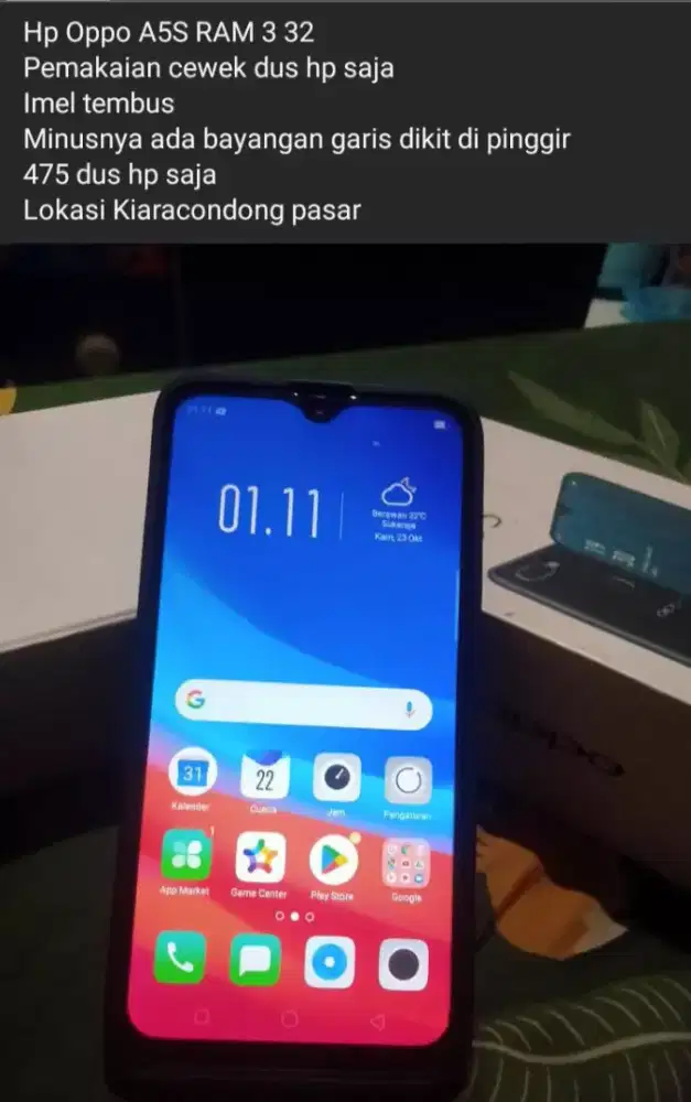 Oppo A5S RAM 3 32 dus hp saja murah meriah