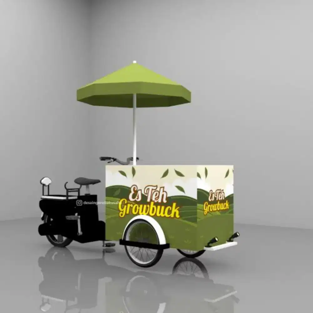 Rombong Sepeda Listrik Modern