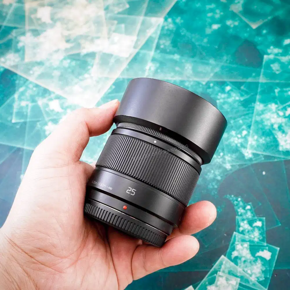 Panasonic Lumix G 25mm F1.7 ASPH. Fullset Mulus Sekali
