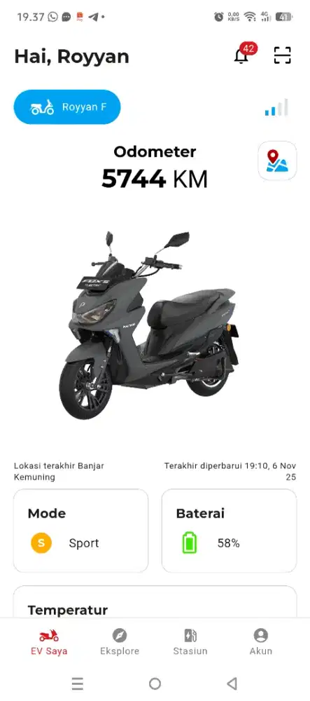 Motor Listrik Polytron Fox S. Batrai Sewa