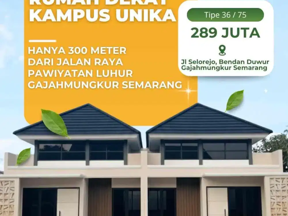 rumah sampangan gajahmungkur harga termurah