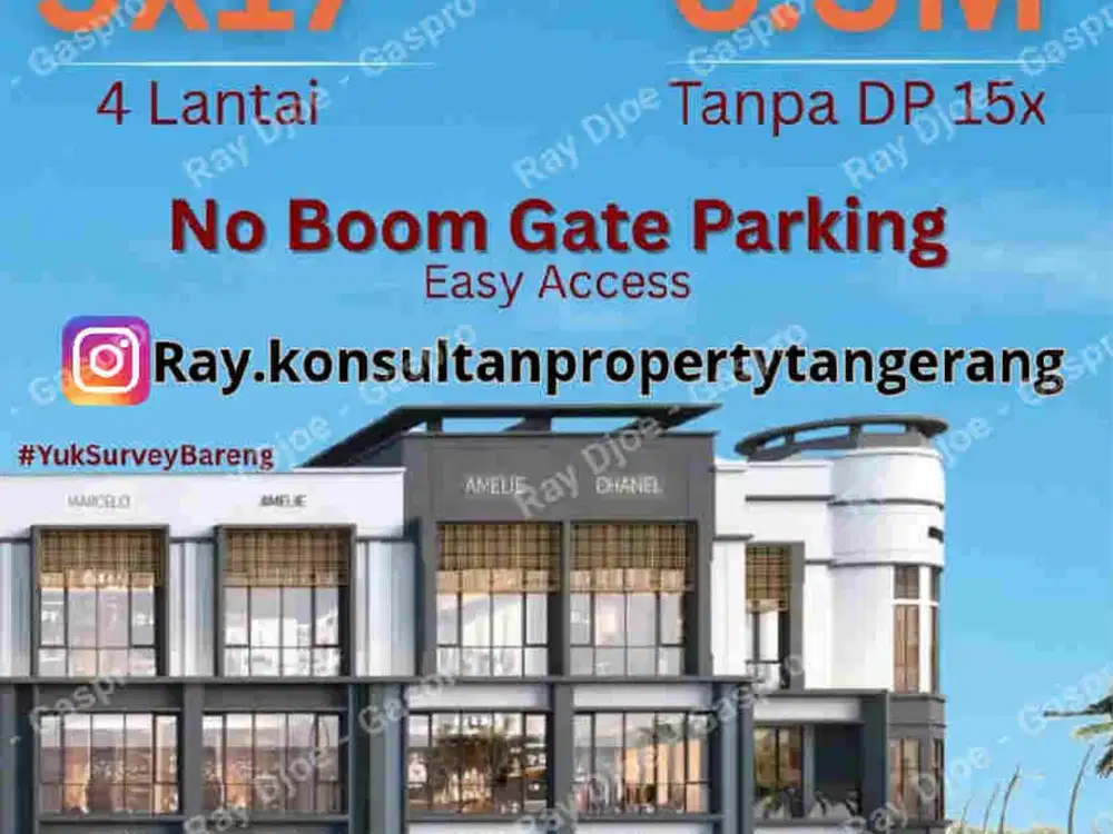 Studio Loft Aniva Termurah di gading serpong bsd 3 lantai hadap jalan raya langsung Hanya Rp.6 Man
