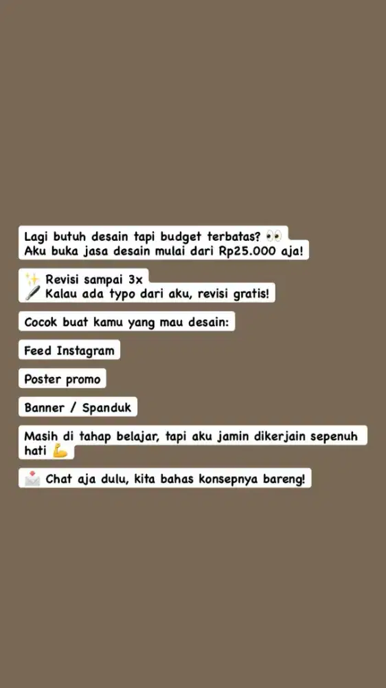 JASA DESAIN DAN KELOLA FEED INSTAGRAM