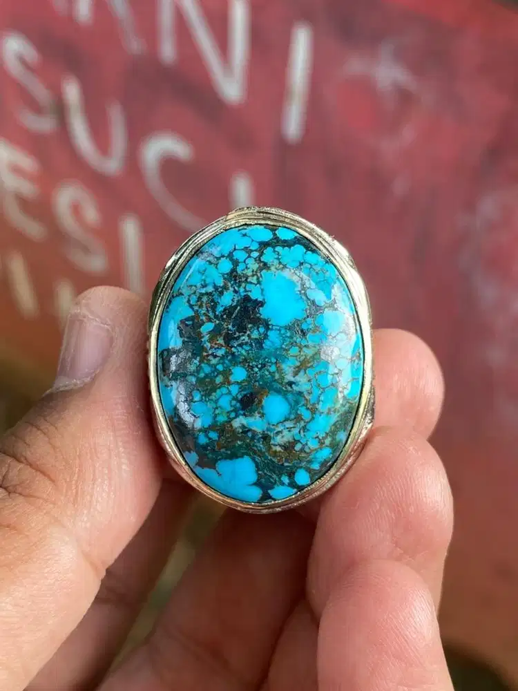 Batu Natural Pirus Hubei Jumbo