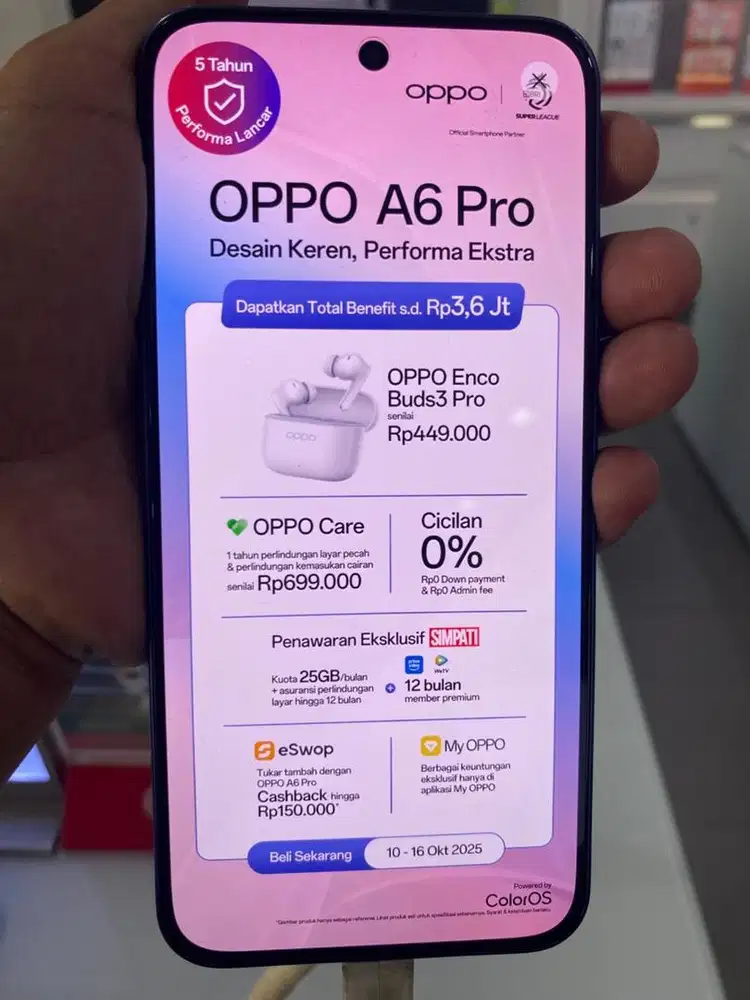 Oppo A6 pro cashback 200 ribu