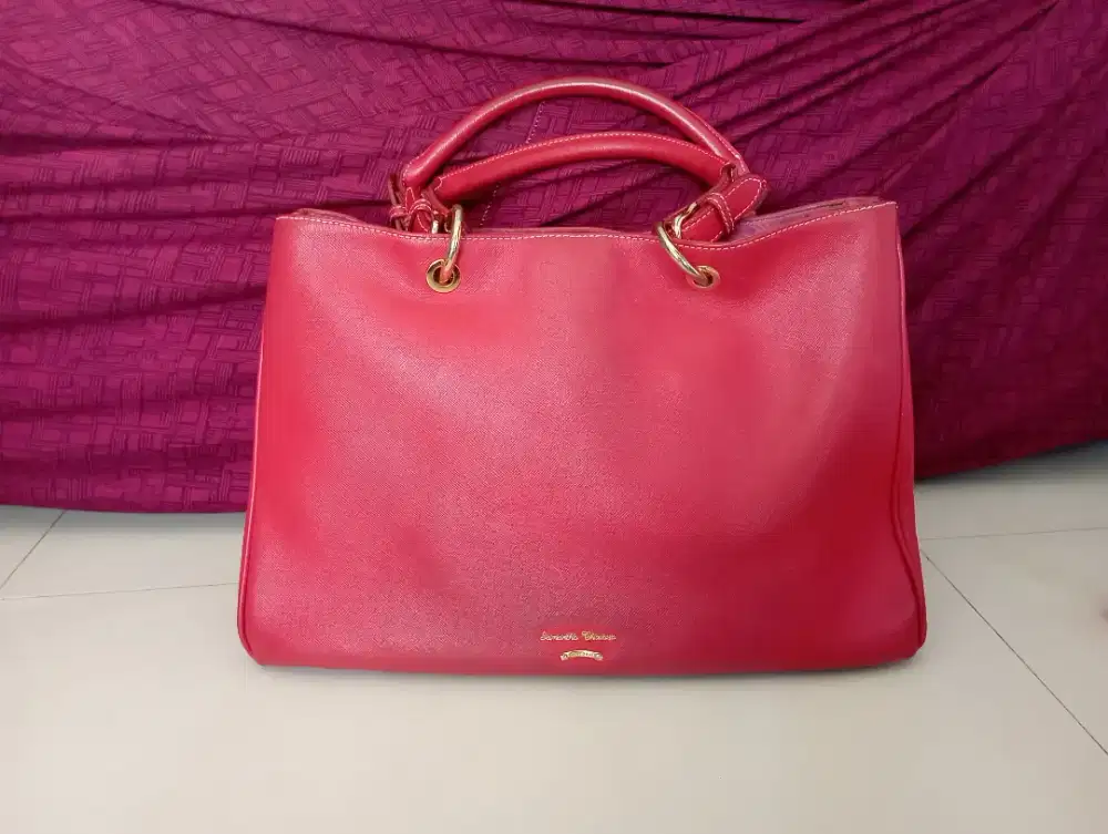 Tas Samantha Thavasa Red Leather