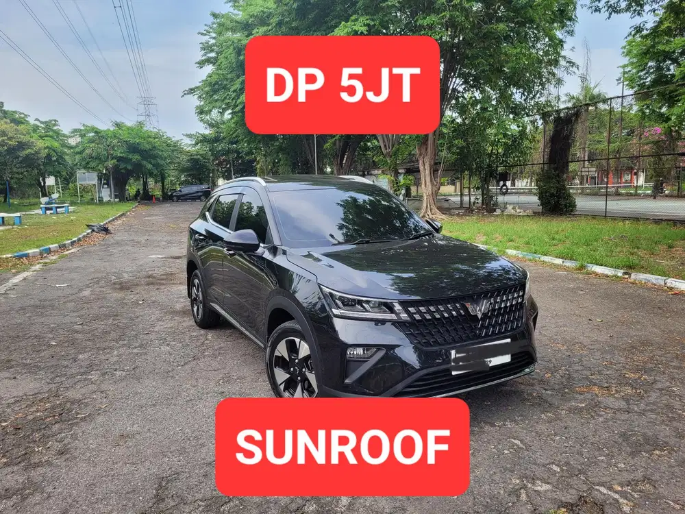 Wuling Alvez EX Matic 2024 Sunroof Hitam Mulus