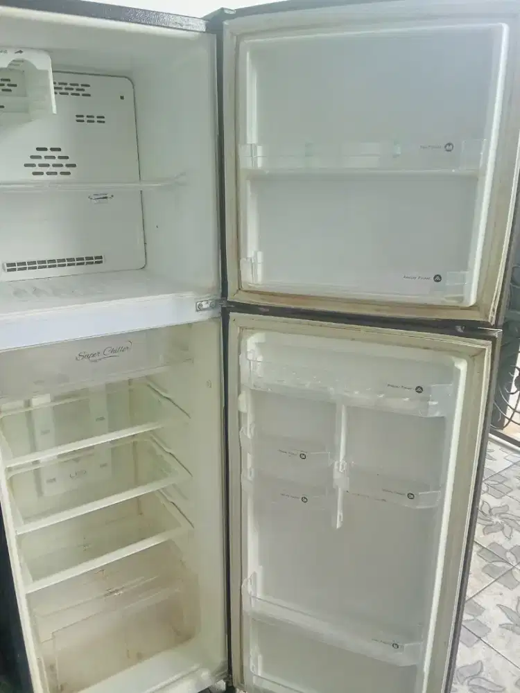 Kulkas 2 pintu jumbo merk sanken