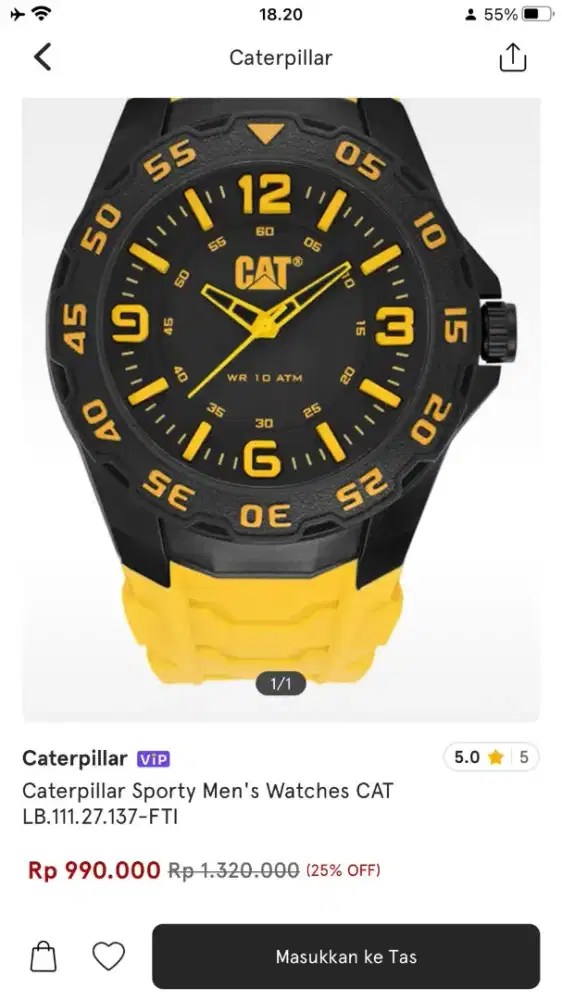 Jual jam caterpilar
