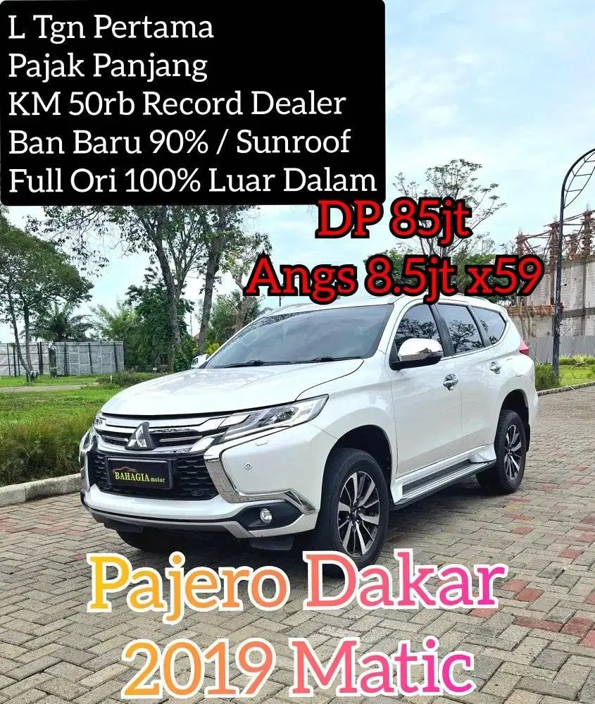 (Low KM) Pajero Dakar 2019 White Putih AT L Tg1 VRZ TRD 2018 Dakkar
