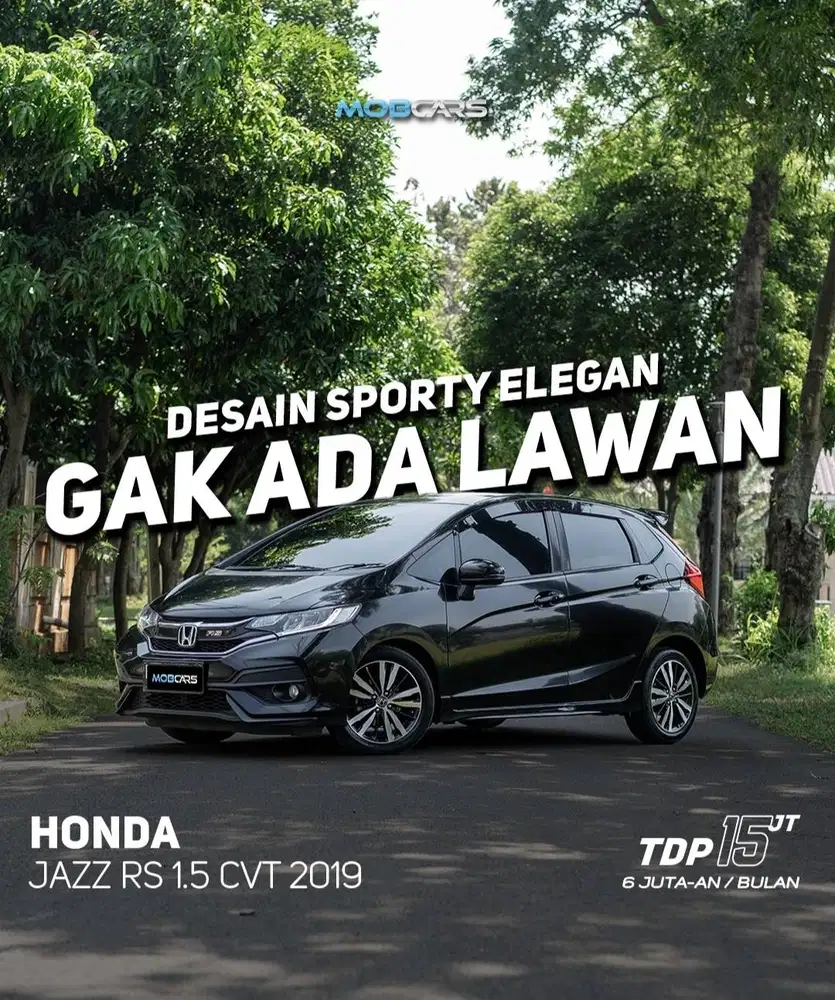 FREE BBM FULL TANK JAZZ RS 1.5 AT MATIC 2019 HITAM